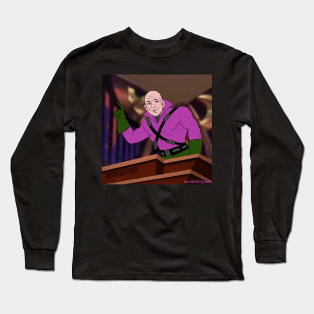 LEX BEZOS Long Sleeve T-Shirt by HalHefner